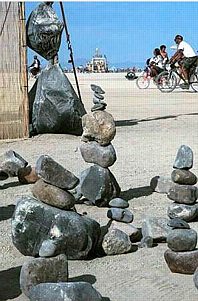 rocks at entrance