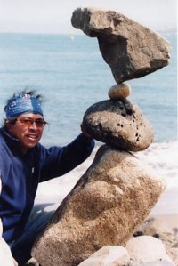 Bill Dan with balance art