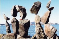 Skyl;ine with balanced rocks