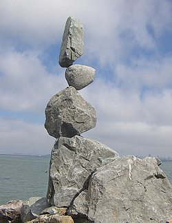 all gray rocks