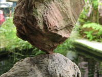 Three balanced stones