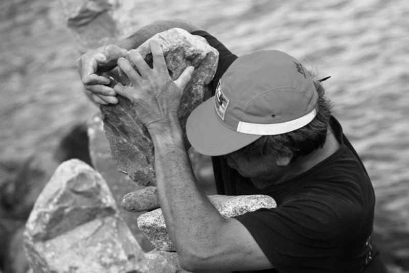 Bill Dan balancing rocks